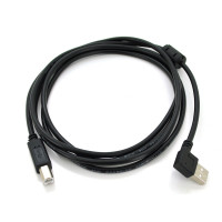 Кабель USB 2.0 RITAR AM/BM, 1.5m, кутовий 90°, чорний