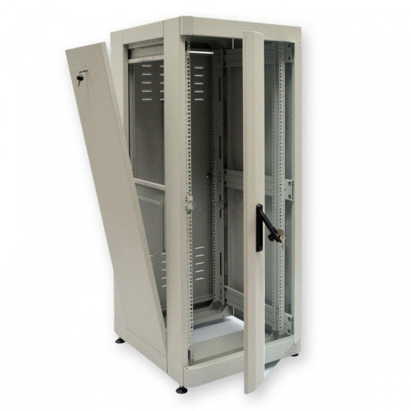 Шафа 19" 42U, 610х865 мм (Ш * Г), посилена, сiра
