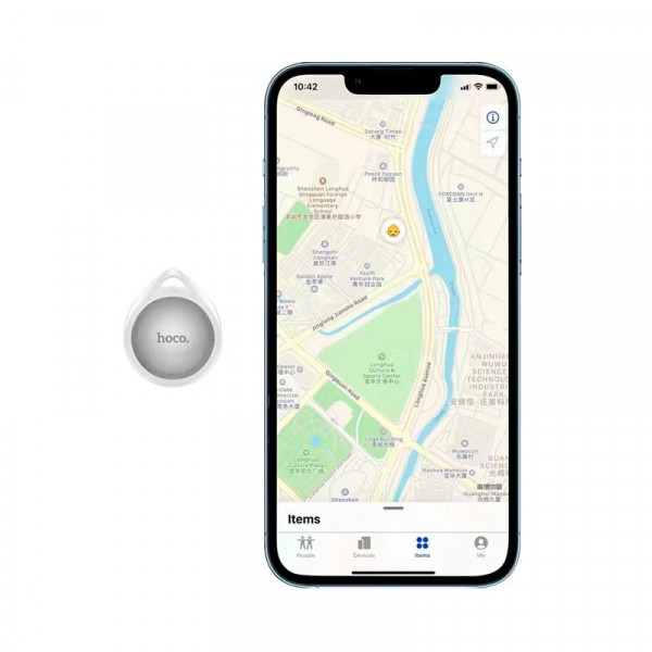 GPS-трекер HOCO DI29 Plus з брелоком, White, Box