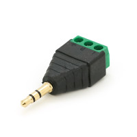 Роз'єм для підключення  miniJack 3.5" Stereo (3 контакта) із клемами под кабель