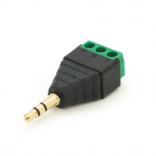 Роз'єм для підключення  miniJack 3.5" Stereo (3 контакта) із клемами под кабель