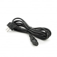 Кабель живлення Schuko PC-186 CEE7/7-C13, 3.0M, 0.75mm, OEM (євровилка) Q15
