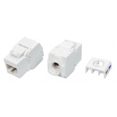Модульний роз'єм OK-net Кат.5e UTP (180°, toolless) білий
