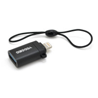 Перехідник VEGGIEG TC-117 USB3.0(AF) OTG => Lighting(M), Silver, Пакет