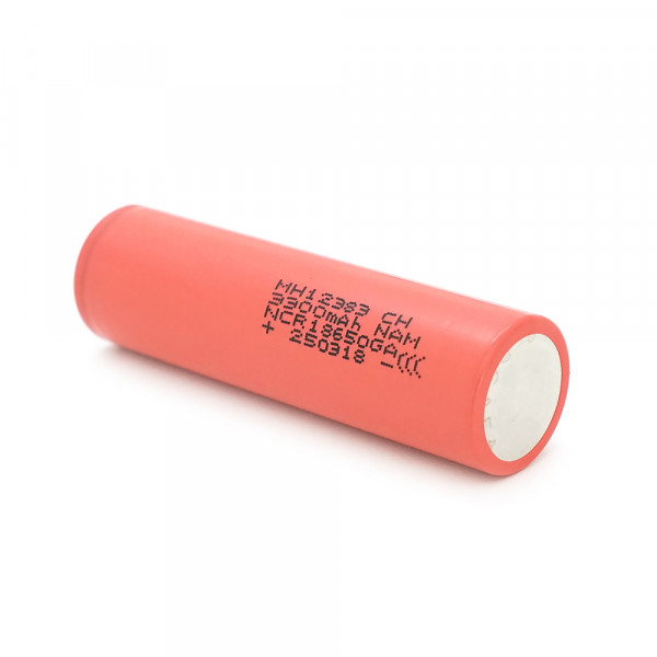 Акумулятор 18650 Li-Ion Sanyo UR18650GA, 3300mAh, 10A, 4.2 / 3.6 / 2.5V, Red, 2 шт. в упаковці, ціна за 1 шт