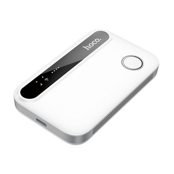 4G модем HOCO HI41(LTE), 900-2600МГЦ, 50-150Mb/s, USB, акумулятор 2100mAh, White, BOX