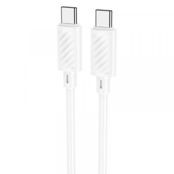 Кабель Hoco X88, Type-C-Type C, 60W, White, довжина 1м, BOX