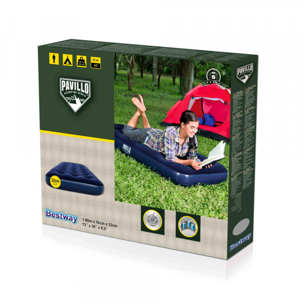 Надувний матрац Bestway-РAVILLO, 185х76х22см, Blue. Box