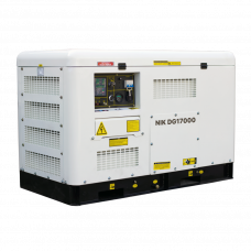 Генератор дизельний NIC DG17000, 3-фазний 230/380V, 50Hz, 12kW, бак 25 л, витрата 3.1 л/год, пуск: стартер/AVR, 1280х710х872 мм, 295кг