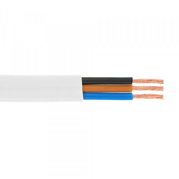 Кабель Одескабель 03VVH2-F 3G1,5 білий, бухта 100м