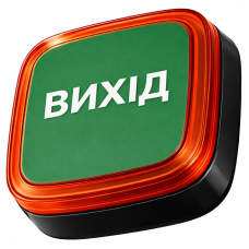 Бездротовий світловий адресний пожежний сповіщувач Ajax EN54 FireProtect (VAD) ВИХІД Black