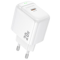 СЗУ BOROFONE BAS43A, 1xUSB-C, PD20W, White, OEM
