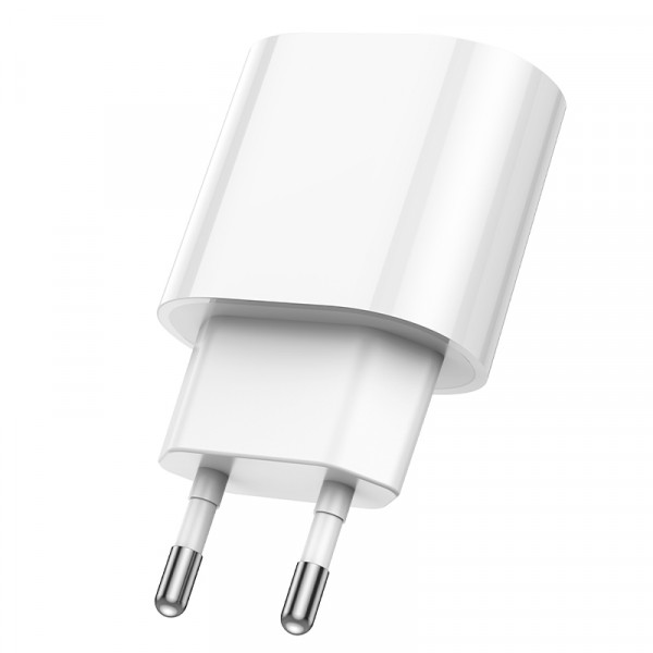 СЗУ 110-240V HOCO C109A 1xUSB-C, PD20W, White, Blister