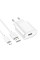Набір СЗУ 110-240V HOCO C109A 1xUSB+ кабель Lighting, 2.1A, кабель 1м, White, Bliste