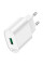 Набір СЗУ 110-240V HOCO C109A 1xUSB+ кабель Micro, 3.0A, кабель 1м, White, Blister