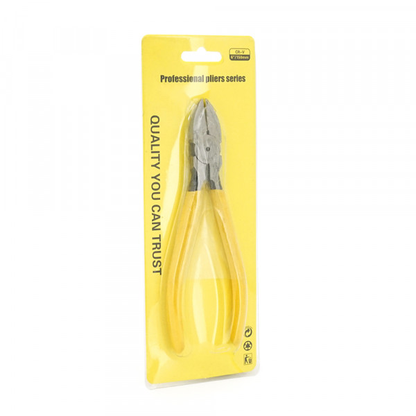 Кусачки VOLTRONIC, жовта ручка, 150мм, 70гр