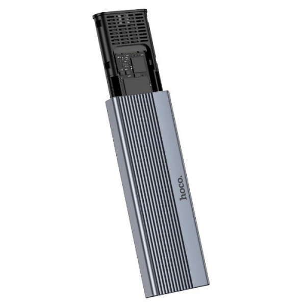 Кишеня HOCO HB47, 2,5", пластиковий корпус, інтерфейс USB3.1 SATA, Gray
