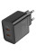 СЗУ HOCO N35, 2xUSB-C, PD45W, Black, Box
