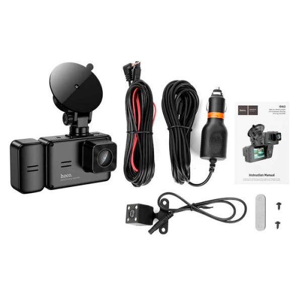 Автомобільний відеореєстратор HOCO DI62, Black, Box