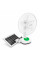 Вентилятор GDTIMES GD 8069LI-14, 14", Solar+ вбудований акумулятор, 2*USB лампочки, Box