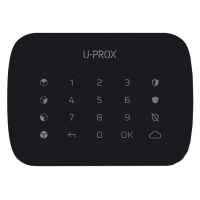 Бездротова сенсорна клавіатура для 4-х груп U-Prox Keypad G4 White