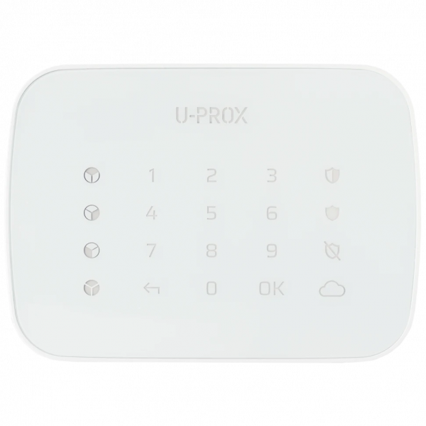 Бездротова сенсорна клавіатура для 4-х груп U-Prox Keypad G4 White