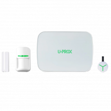 Комплект бездротової охоронної сигналізації U-Prox MPX G KF kit White (прилад охоронний MPX G, датчик руху PIR, геркон WDC, брелок Keyfob)