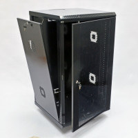 Шафа 21U, 600х800х1040 мм (Ш * Г * В), акрилове скло, чорна