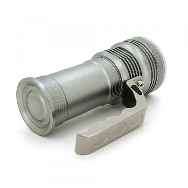 Ліхтар пошуковий GLH-3405, 1LED T6, 10W, 3 режими, 2*18650, Silver, IP40, СЗУ, перехідник, 150х65х95мм, BOX