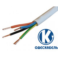 Кабель Одескабель ПВСн 4*2,5+1*2,5 білий, ціна за метр