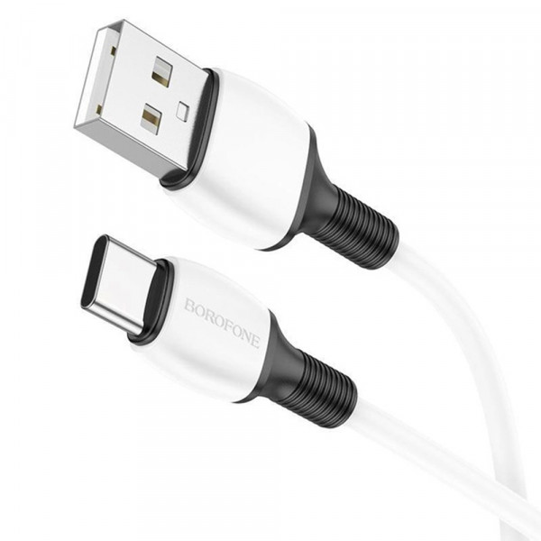 Кабель Borofone BX84, USB-Type-C, 3A, довжина 1м, White, BOX