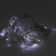 Гірлянда 400LED Водоспад (White), 8 режимів, 3*2метри, прозора ізоляція, BOX