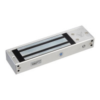 Електромагнітний замок Yli Electronic YM-500N(LED)-DS зі світловою індикацією, датчиком стану замка та дверей, до 500кг на розрив