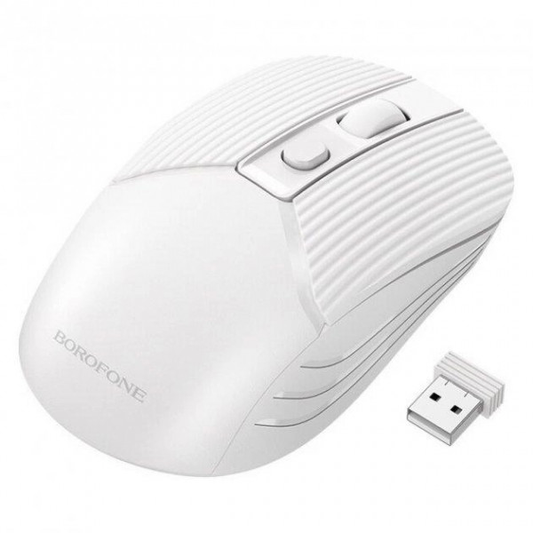 Миша бездротова BOROFONE BG5, 1600DPI, White, 2.4GHZ, Box