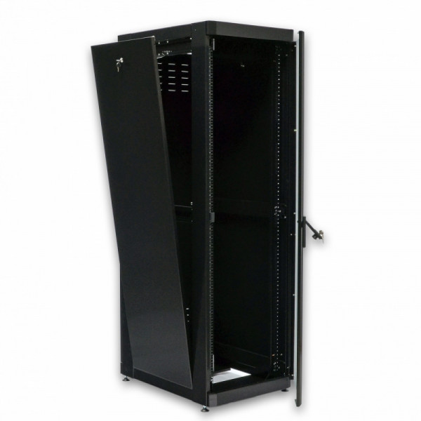 Шафа 19" 42U, 800х1055 мм (Ш * Г), посилена, чорна