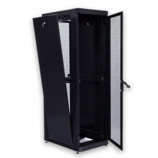 Шафа 19" 42U, 610х1055 мм (Ш*Г), посилена, перфоровані двері (66%),чорна