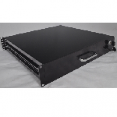 Скринька висувна для документів 19" 2U 450 глиб., чорна