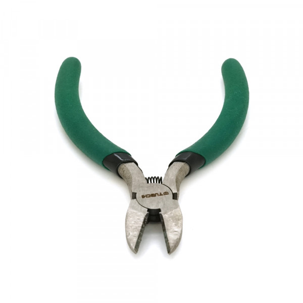 Кусачки VOLTRONIC 5-дюймові, зелені ручки, 120х16мм