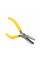Плоскогубці подовжені, жовта ручка, 125мм, 55гр.