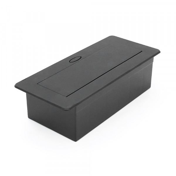 Розетка для підлоги висувна із заземленням J29L, дві розетки + 2 * USB + 2* RJ45, Input: AC 100-250V 16A, Black