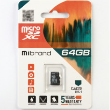 Карта пам'яті Wibrand microSDHC Class 10 UHS-I, 64GB
