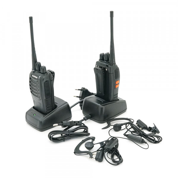 Комплект бездротових рацій Baofeng BF-888S, корпус пластмас, частота 400-470MHz, Black, BOX
