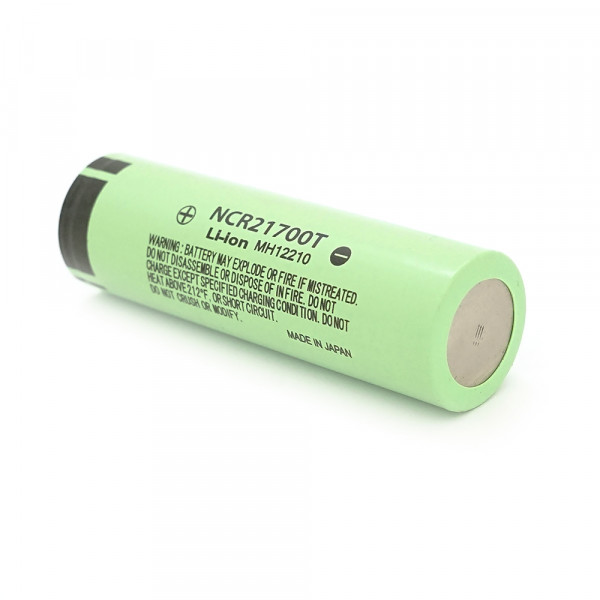 Акумулятор 21700 Li-Ion NCR 21700T, 5000mAh,3.7V-4.2V, Green, 2 шт. в упаковці, ціна за 1 шт