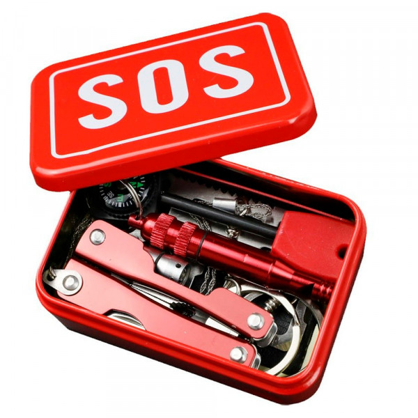 Набір для виживання YX108, 8 предметів, 95х65х32мм, Box