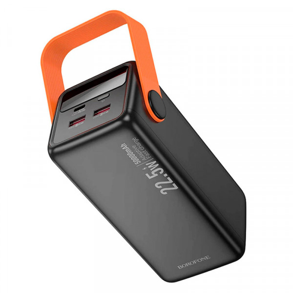 Power bank Borofone BJ66A 50000mAh, 22.5W+PD20W, 2*USB+Type-C, Black, 1.060g, Box