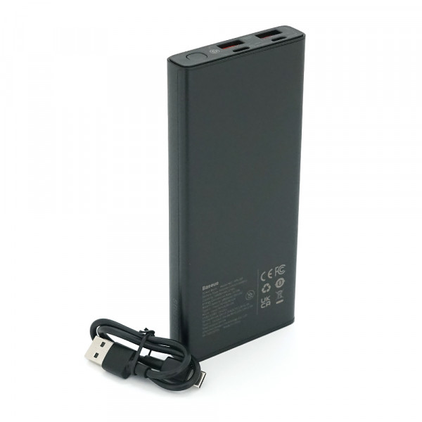 PowerBank Baseus Star-Lord Digital Display  Fast Charge 10000mAh 22.5W, 2*USB+Type-C, PD3.0, QC3.0, Black, Q20