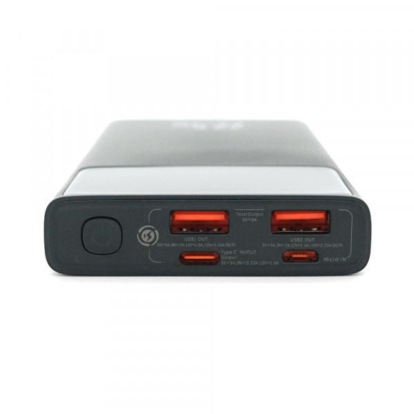 PowerBank Baseus Star-Lord Digital Display  Fast Charge 10000mAh 22.5W, 2*USB+Type-C, PD3.0, QC3.0, Black, Q20