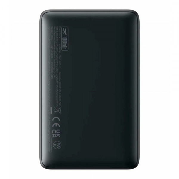 PowerBank Baseus EnerFill FP11 Fast Charge 10000mAh 15W, 2*USB+Type-C, PD3.0, QC3.0, Black, Q20