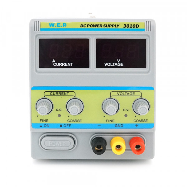 Блок живлення з цифровою індикацією WEP-PS3010D, 30V, 10A, трансформаторний, з цифровою індикацією