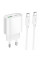 Набір СЗУ HOCO C109A + кабель Type-C/Type-C, 1xUSB+1xUSB-C, PD20W+QC3.0, кабель 1м, White, Box